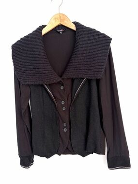 Dusak Design - Whimsigoth Wool Blend Cardigan Jacket - Size L